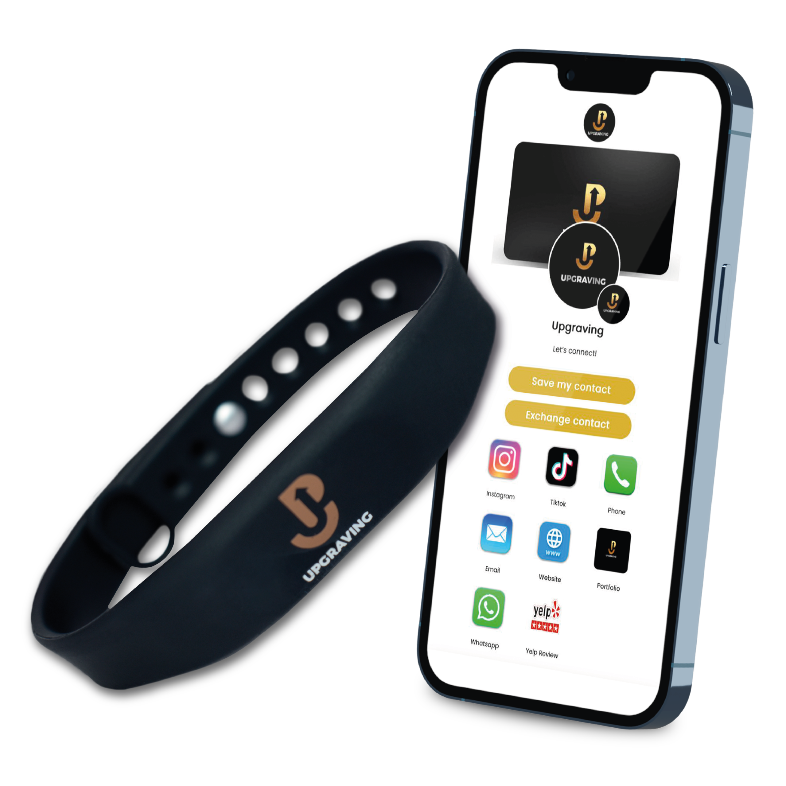 Smart Bracelet, Effortless Contact Sharing| Adjustable Silicone Rope  Wristband| Innovative connectivity solution| Connect with a simple tap| NFC