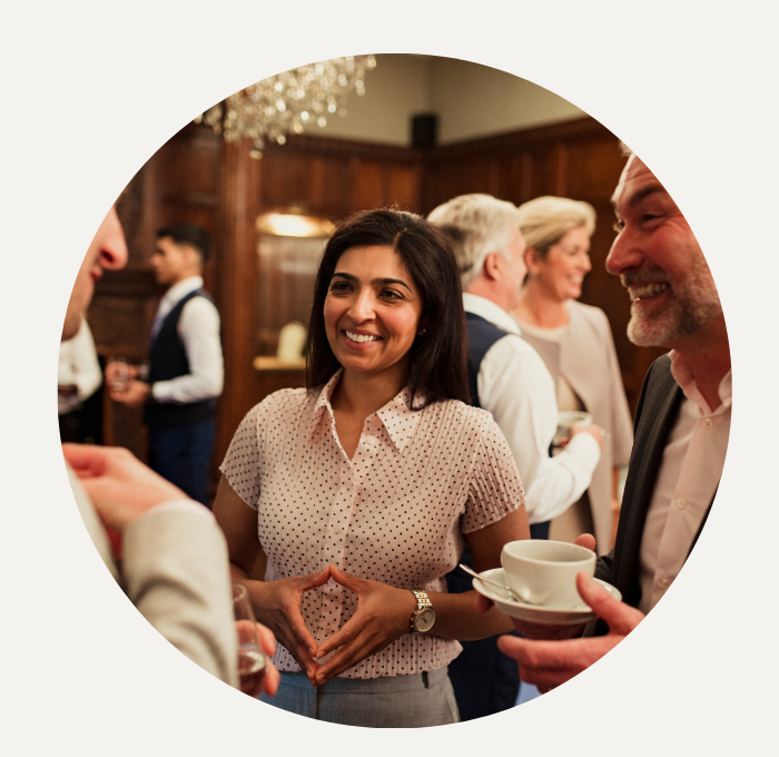 2026 networking trends at a modern business event with professionals connecting