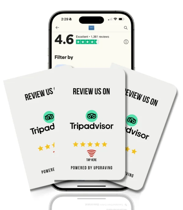 TripAdvisor Review Card- Three Cards