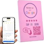 Google Review Stand - Pink